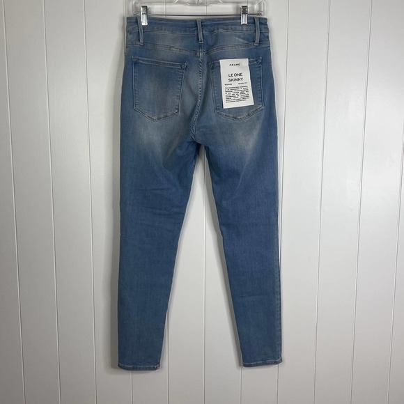 FRAME Le One Skinny Faded NWT High Rise Jeans SZ 2 (See Size Below) - Picture 8 of 9